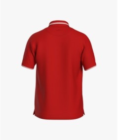 POLO STRIPE MC M'S ROSSO