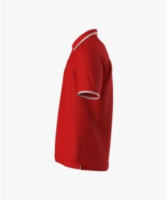 POLO STRIPE MC M'S ROSSO